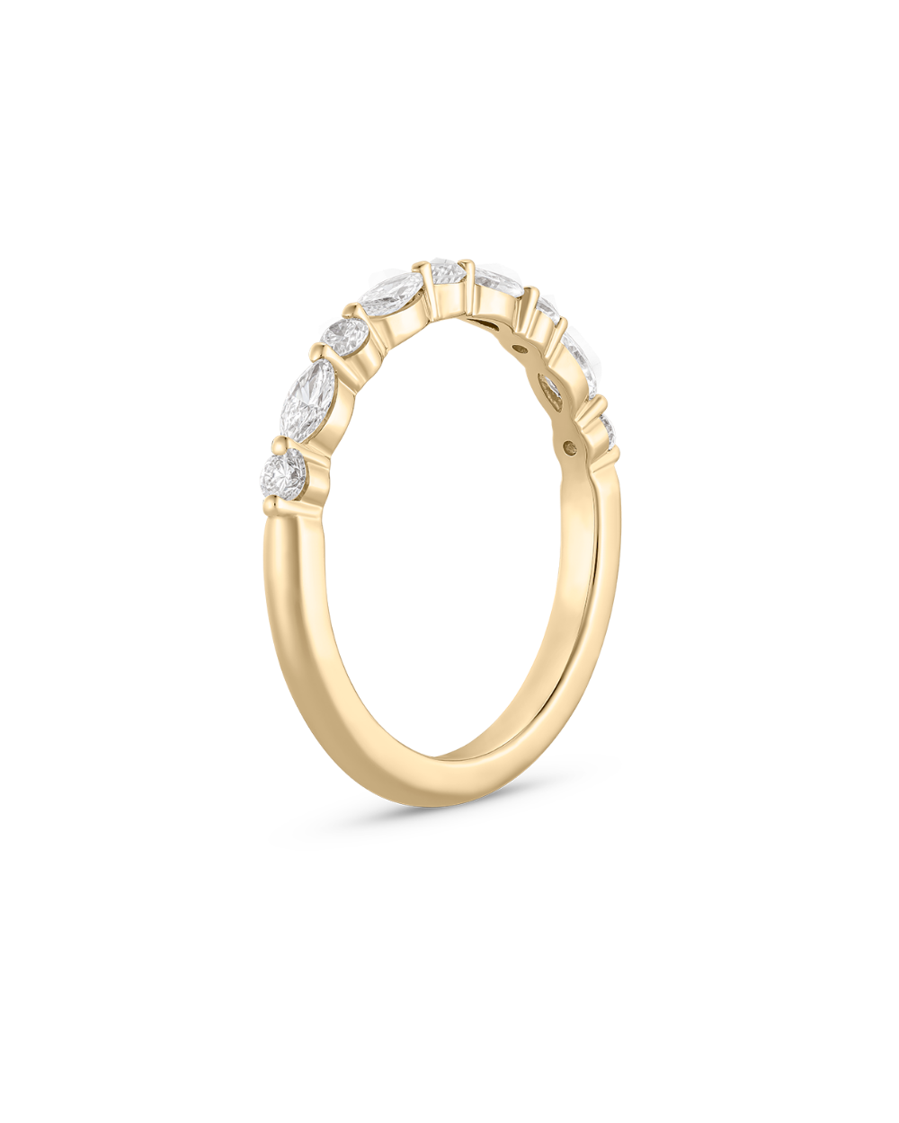 Petra- Marquise & Round Alternative Diamond Lab Grown Diamond Wedding Band
