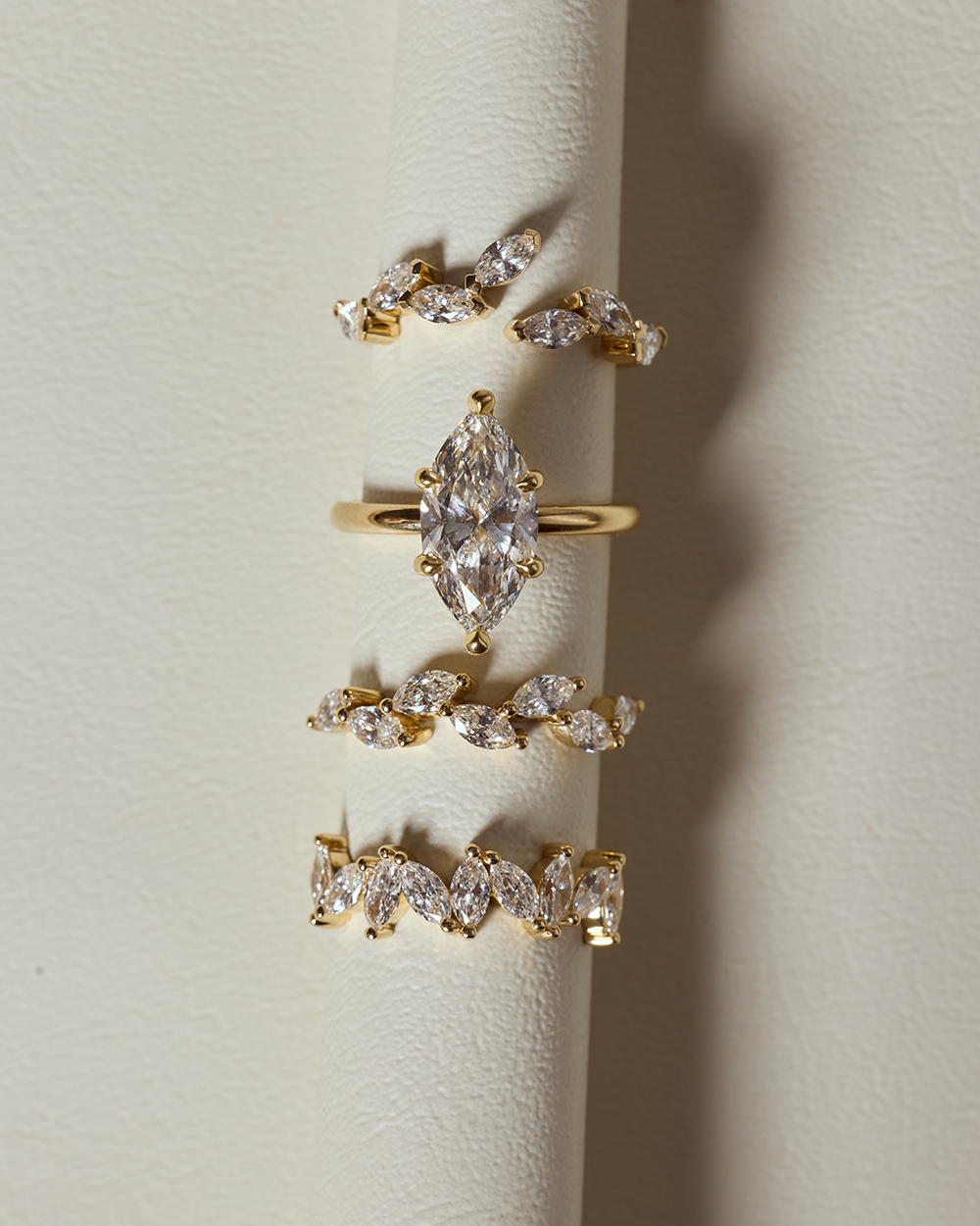 Della- Marquise Floral-Inspired Lab Grown Diamond Wedding Band
