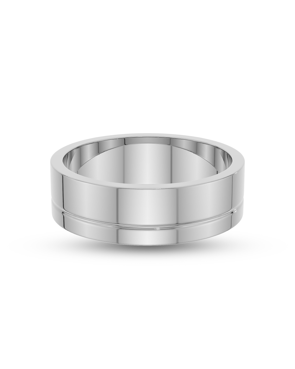 Cassian- Flat Profile Men's Wedding Band