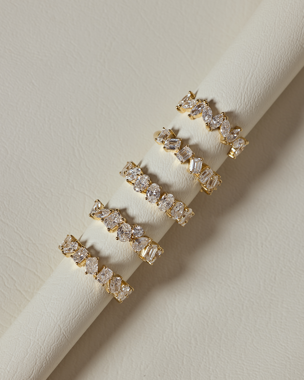 Isla- Radiant Cluster Lab Grown Diamond Wedding Band