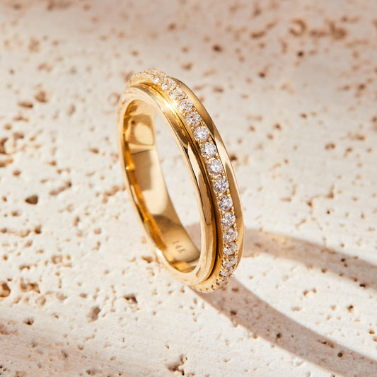 Full Eternity Band with 0.50 TCW Round Cut Moissanite
