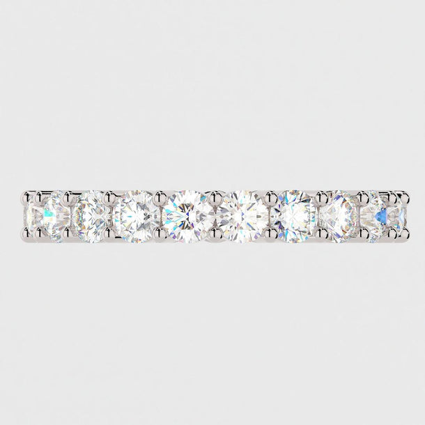 Full Eternity Band with 1.50 TCW Round Cut Moissanite