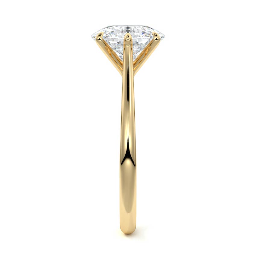 Solitaire Ring with 1.50 CT Cushion Cut Moissanite