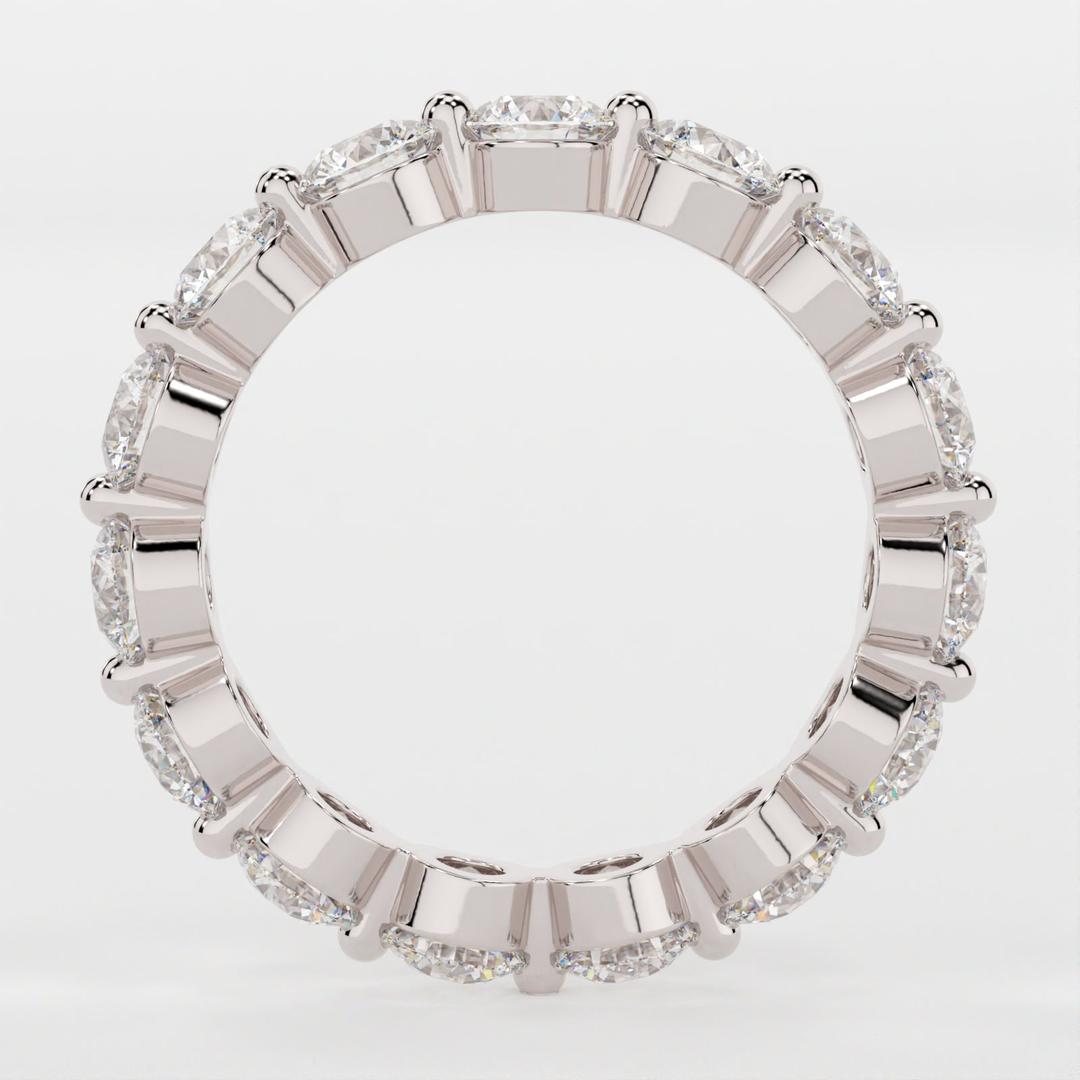 Full Eternity Band with 1.50 TCW Round Cut Moissanite