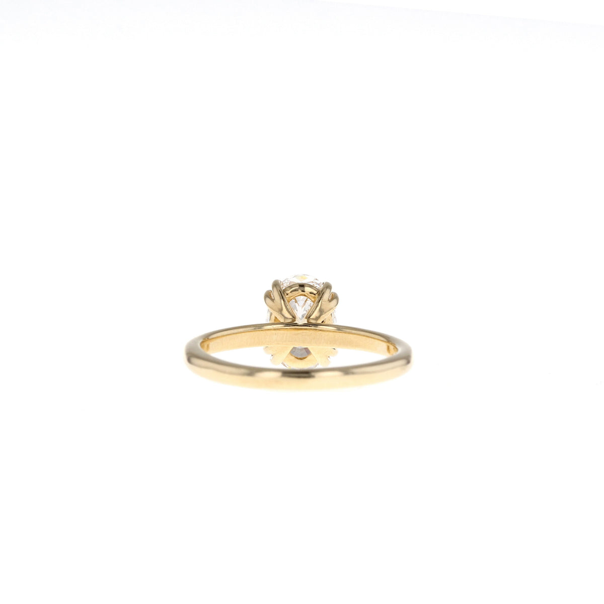 0.88 CT Round Solitaire Moissanite Engagement Ring - Barbara Maison