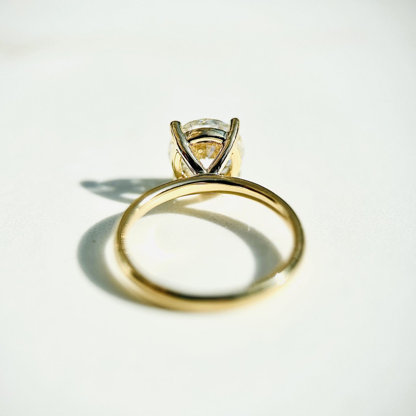 2.0 CT Round E/VS1 CVD Diamond Solitaire Engagement Ring