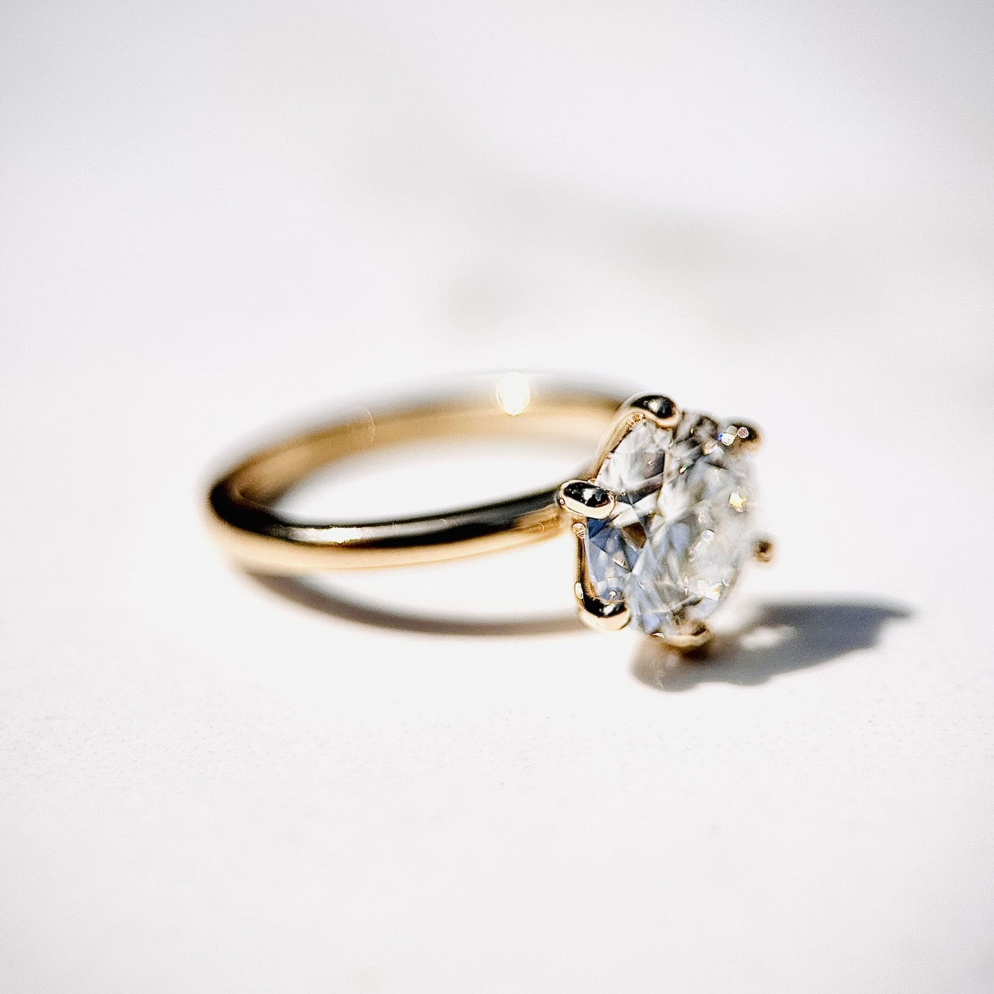 2.0 CT Round E/VS1 CVD Diamond Solitaire Engagement Ring