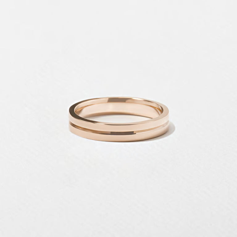Kendrick- Grooved Men's Wedding Band