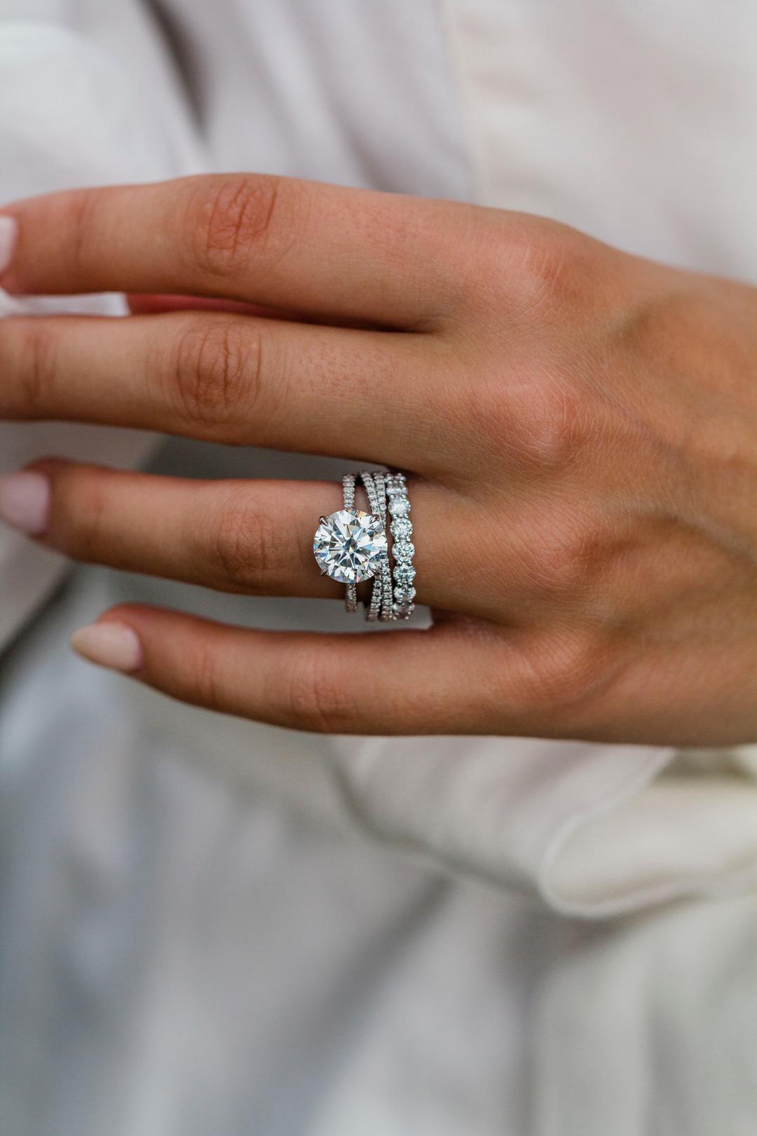 Full Eternity Band with 1.50 TCW Round Cut Moissanite
