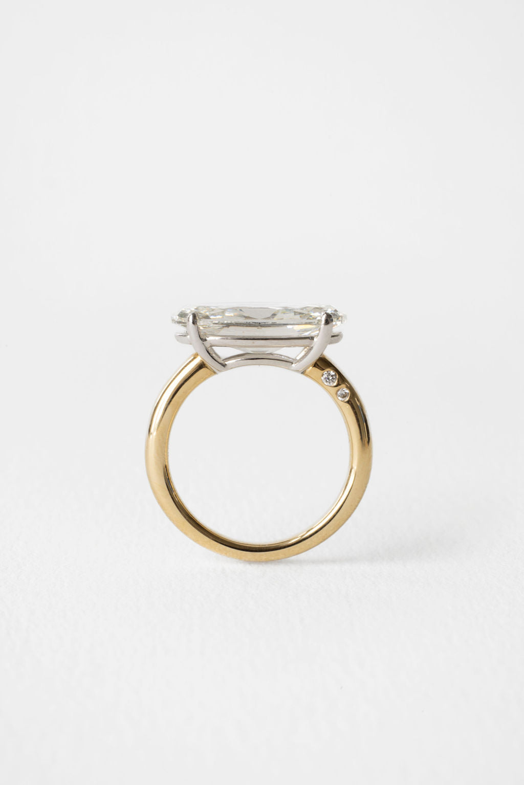 4.55 CT Oval Cut Solitaire Setting Moissanite Engagement Ring