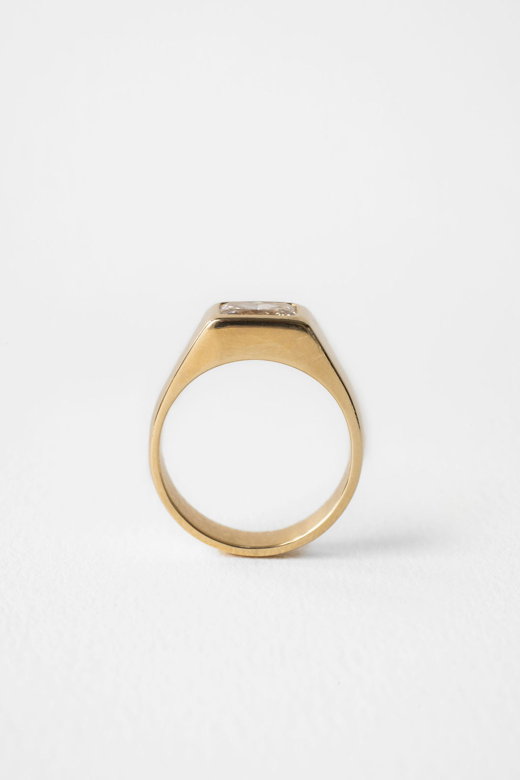 1.25 CT Radiant Shape Bezel Wedding Band For Men