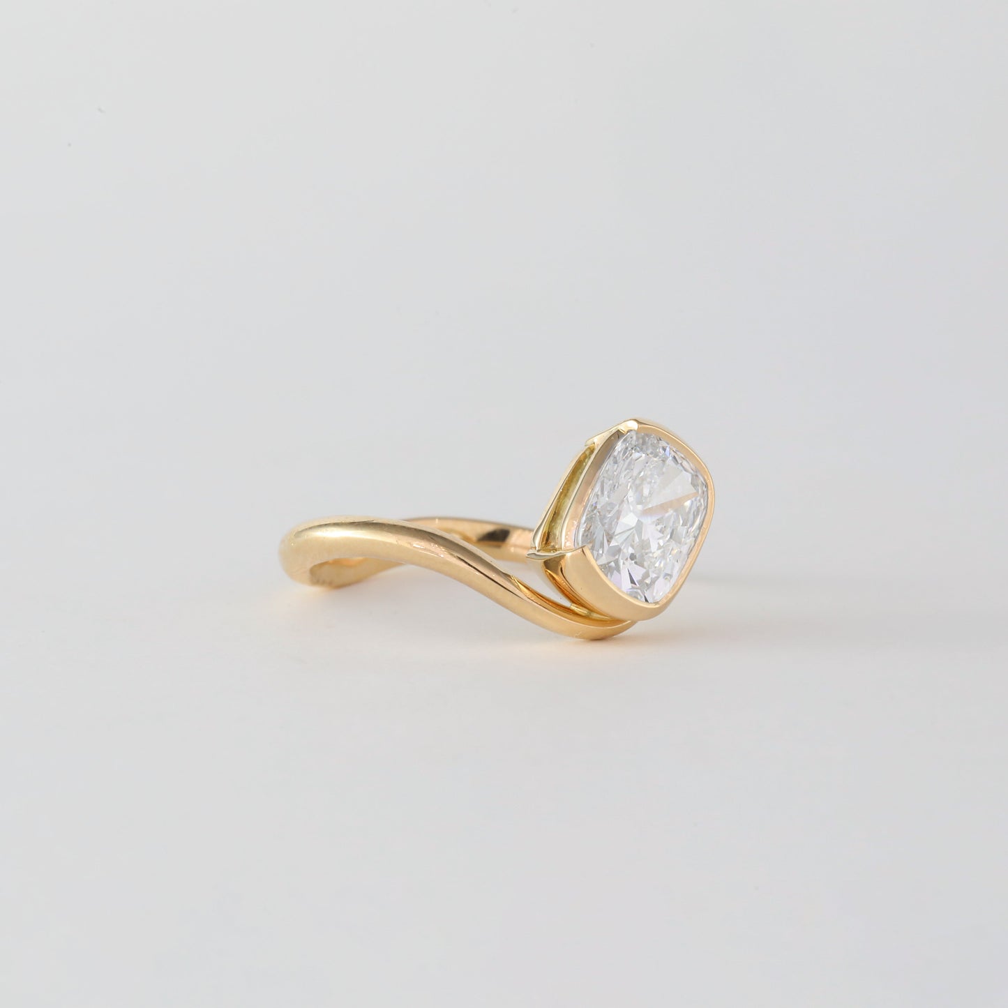 1.47 -3.50 CT Cushion Cut Lab Grown Diamond Unique Engagement ring