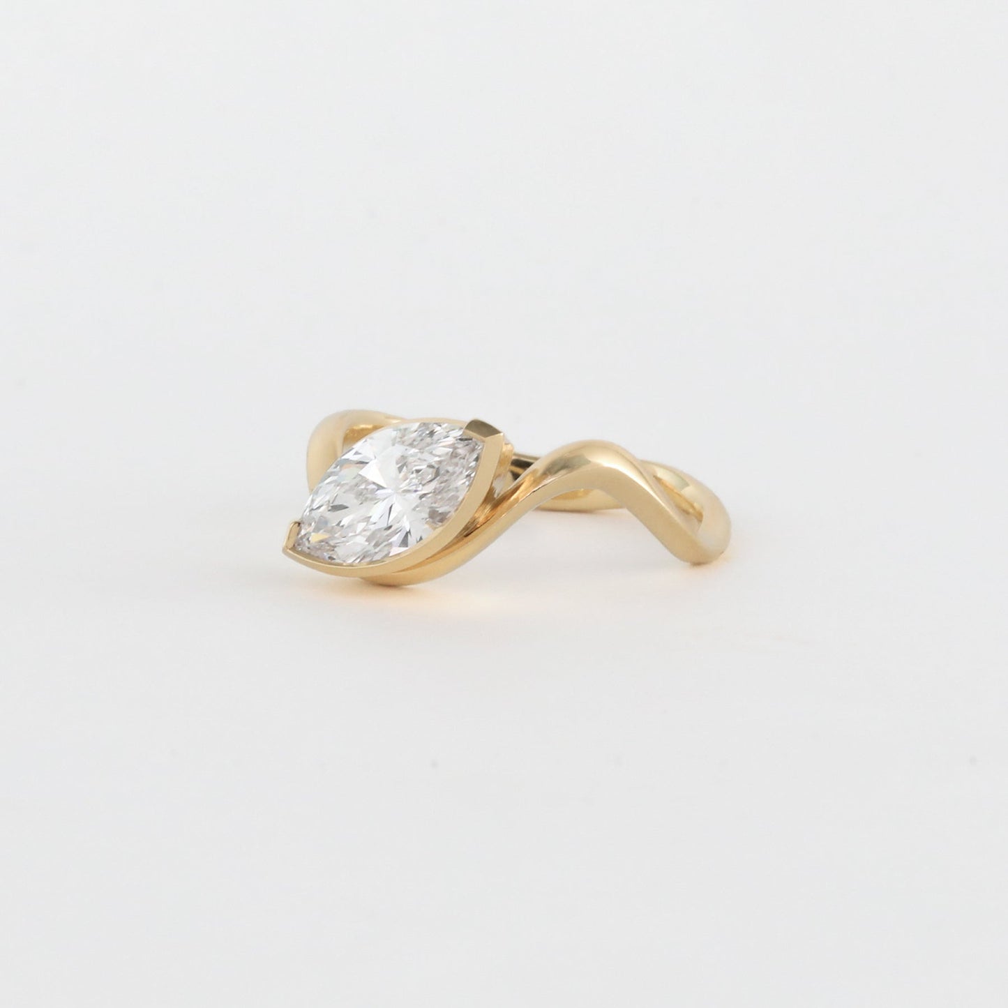 1.14 -3.50 CT Marquise Lab Grown Diamond Unique Engagement ring