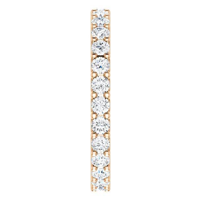 Full Eternity Wedding Band with 0.90 TCW Round Cut Moissanite