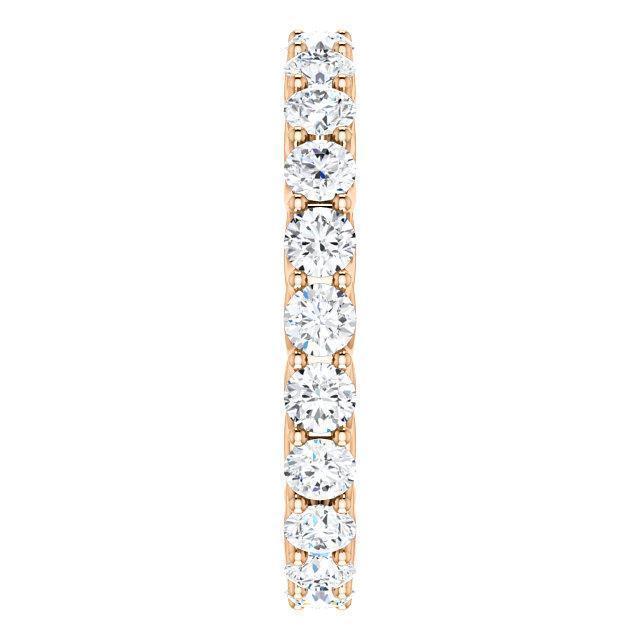 2.20 TCW Round Moissanite Full Eternity Wedding Band