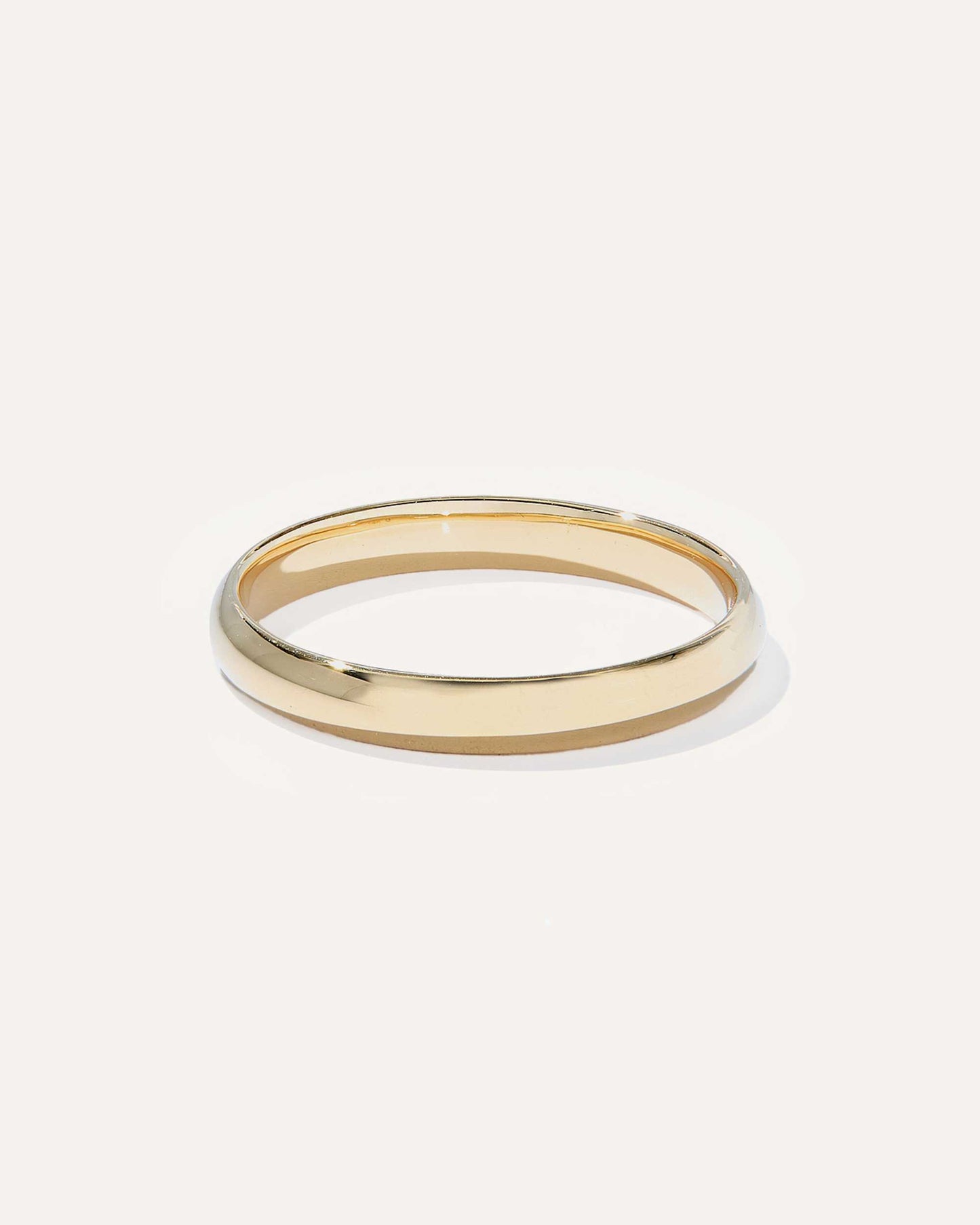 Dome Style Plain Stcakble Wedding Band