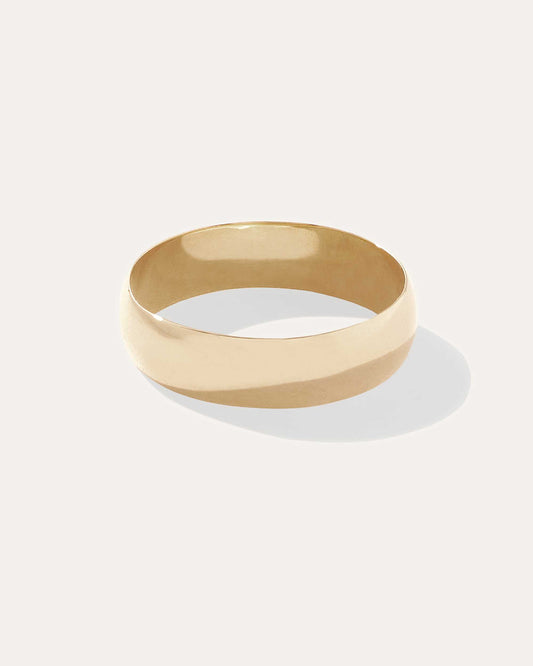 Round Edge Plain Stackable Wedding Band
