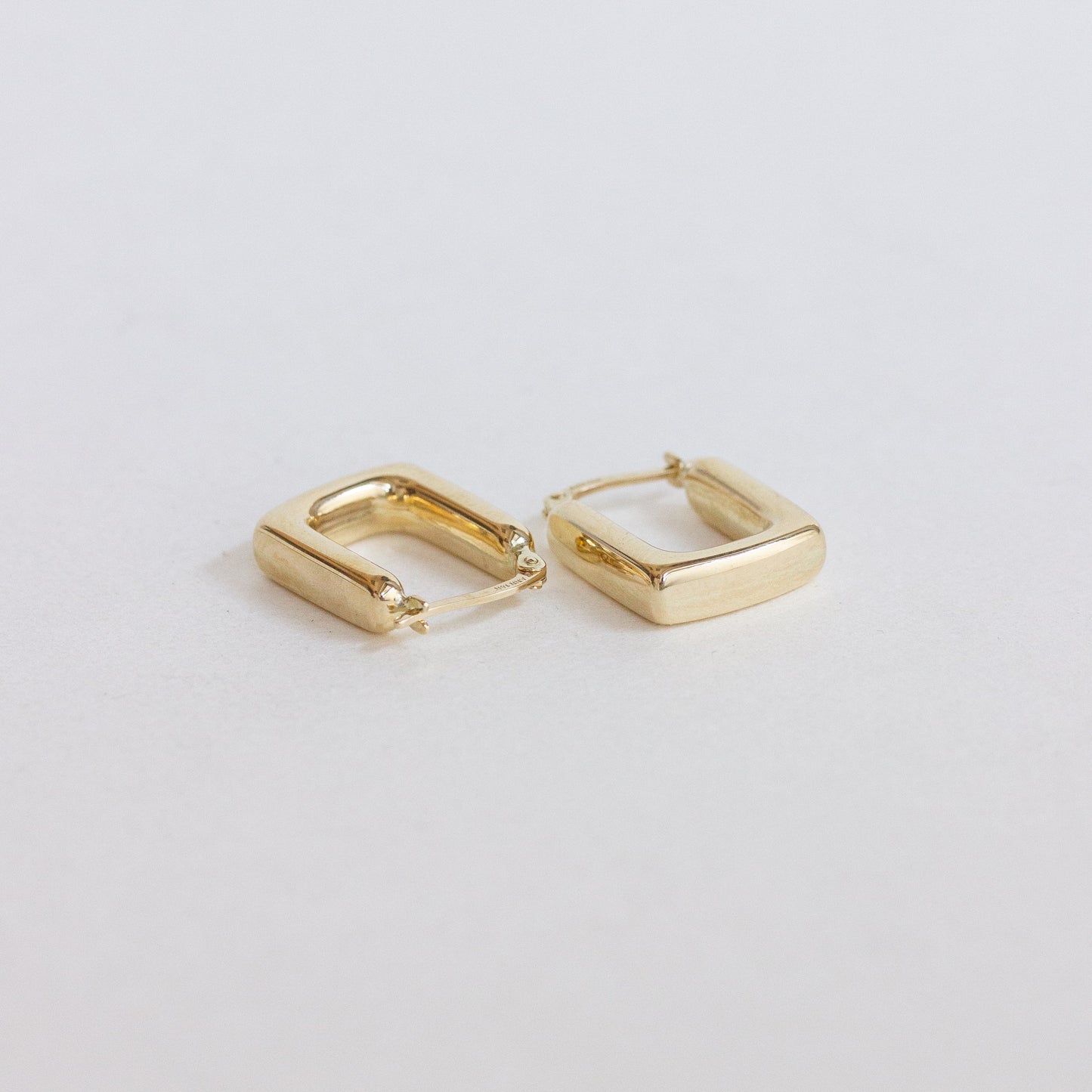 Chunky Square Hoop Earrings