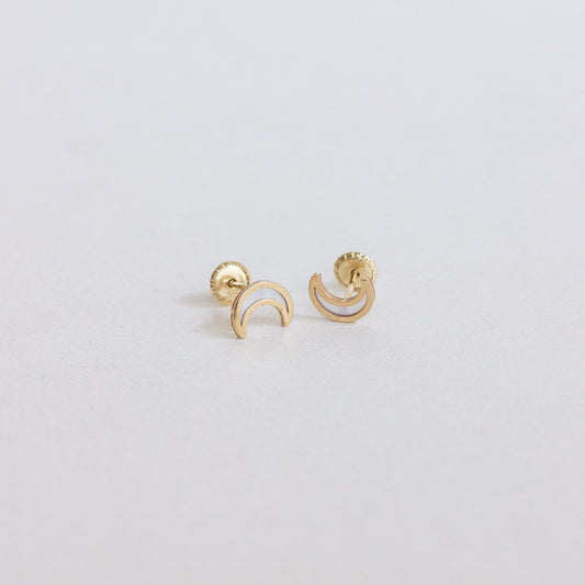 Moon Stud Earrings