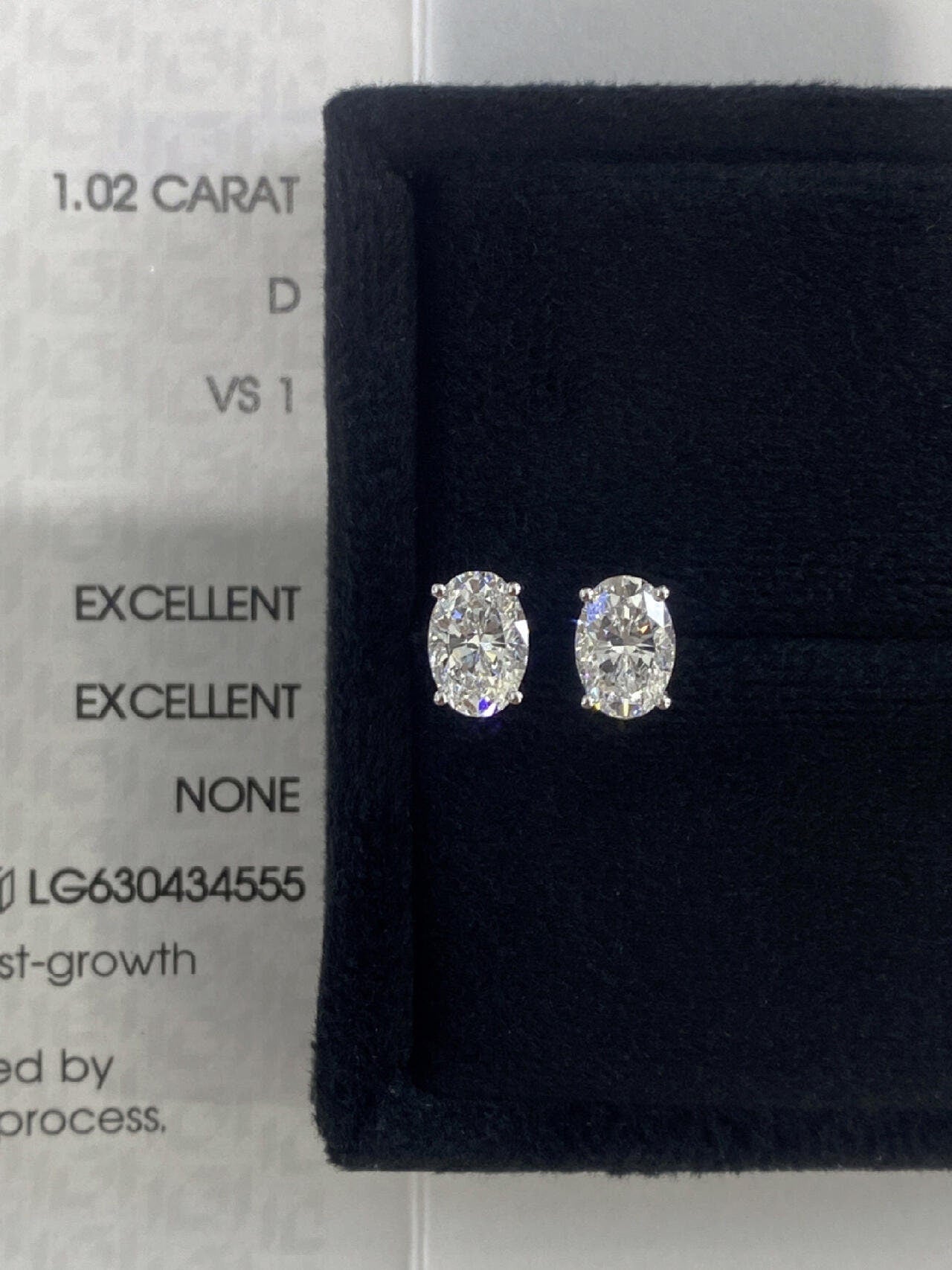 Solitaire Stud Earrings with 2.0 TCW Oval Cut Moissanite