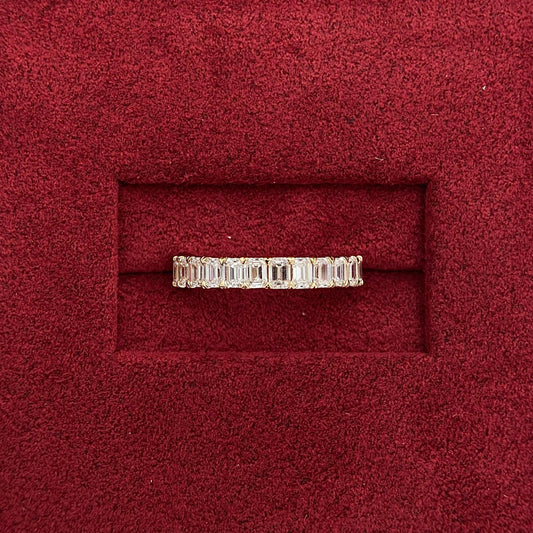 1.2 TCW Emerald Eternity Lab Grown Diamond Wedding Band