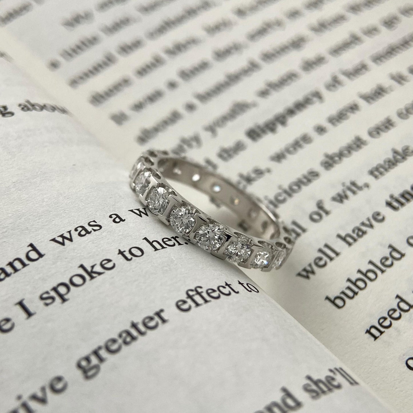 1.8 TCW Round Full Eternity Lab Grown Diamond Wedding Band