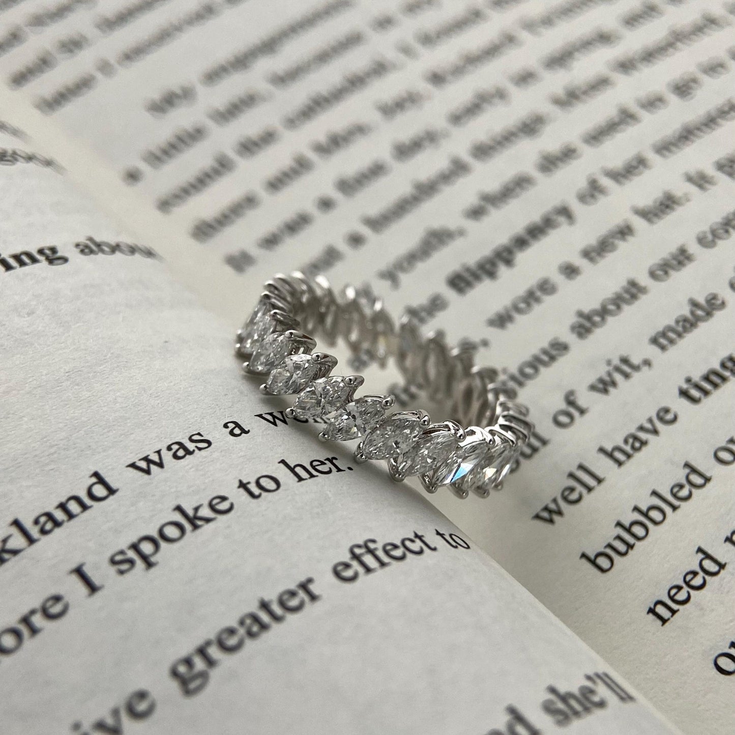 2.50 TCW Marquise Eternity Lab Grown Diamond Wedding Band
