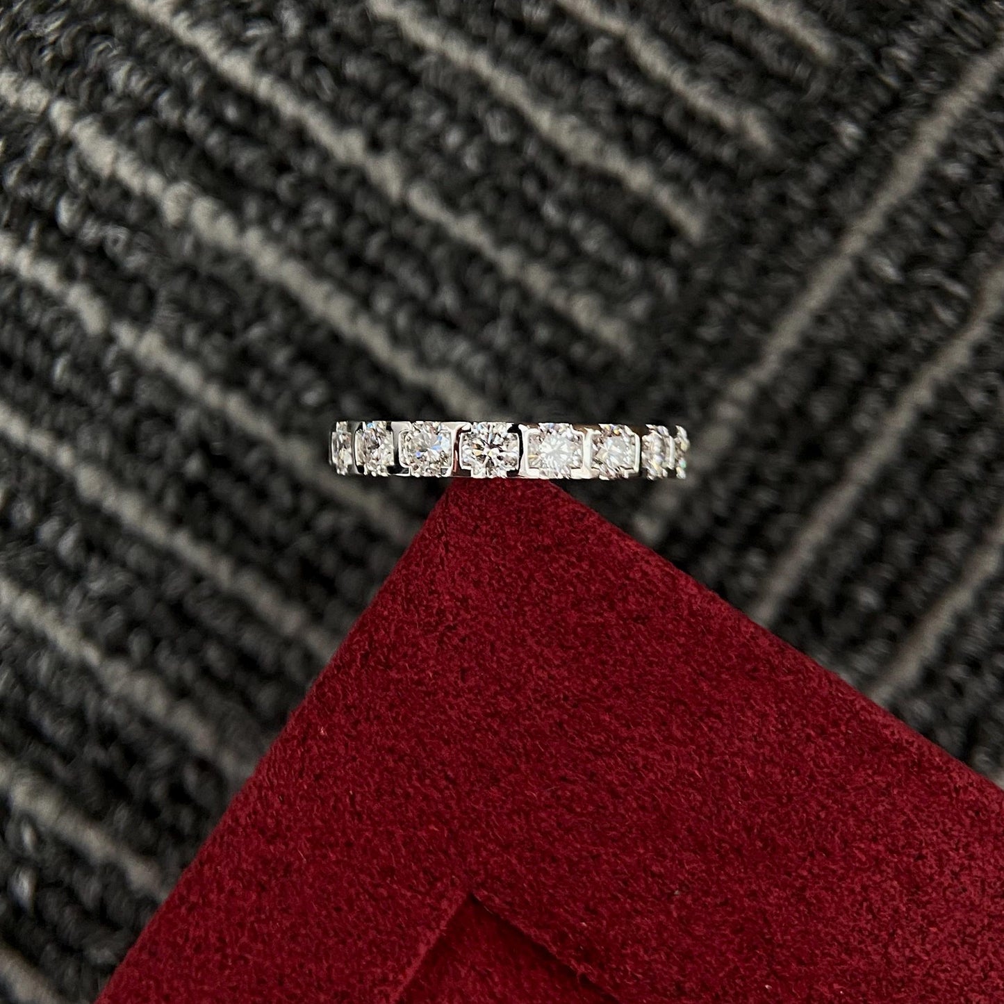 1.8 TCW Round Full Eternity Lab Grown Diamond Wedding Band