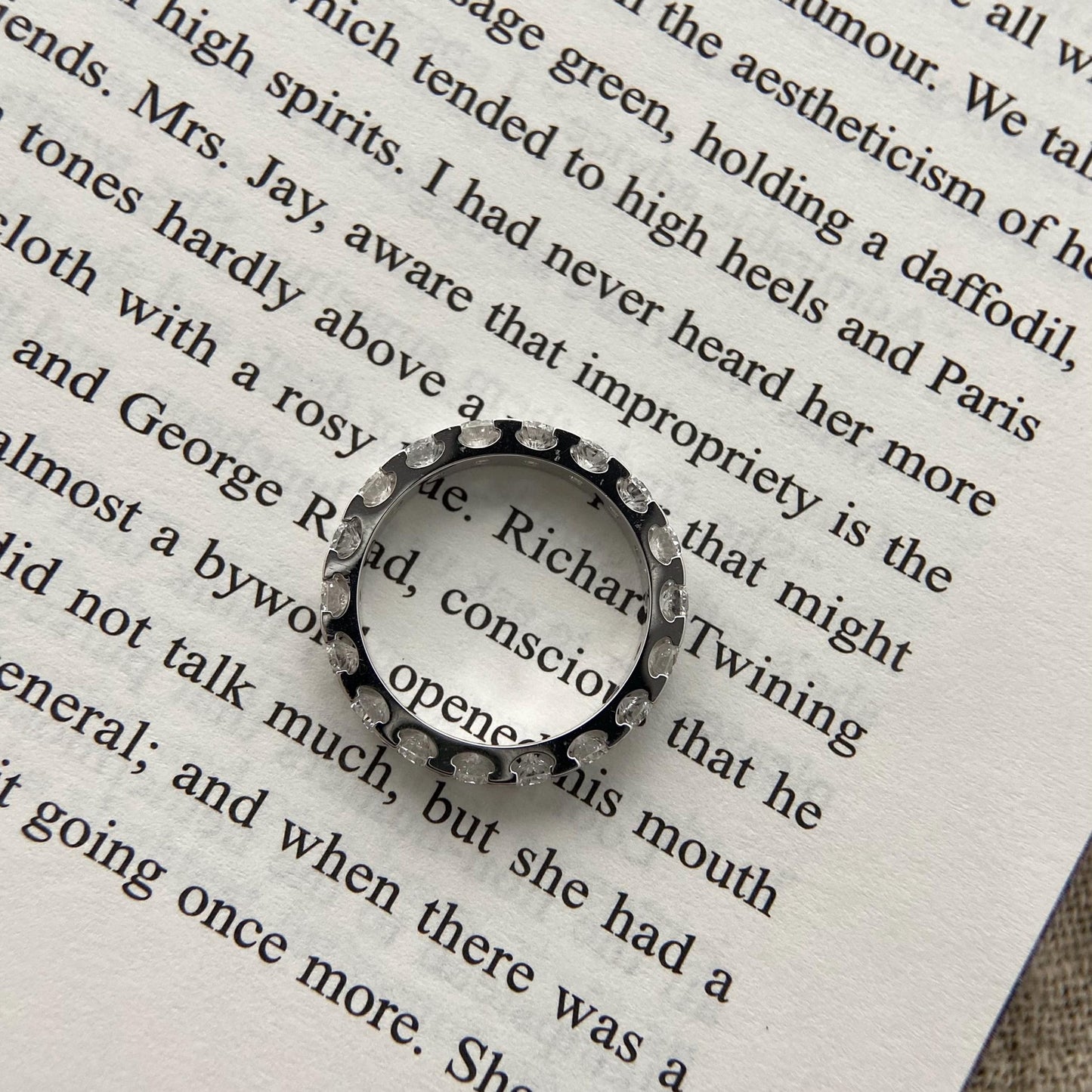 1.8 TCW Round Full Eternity Lab Grown Diamond Wedding Band