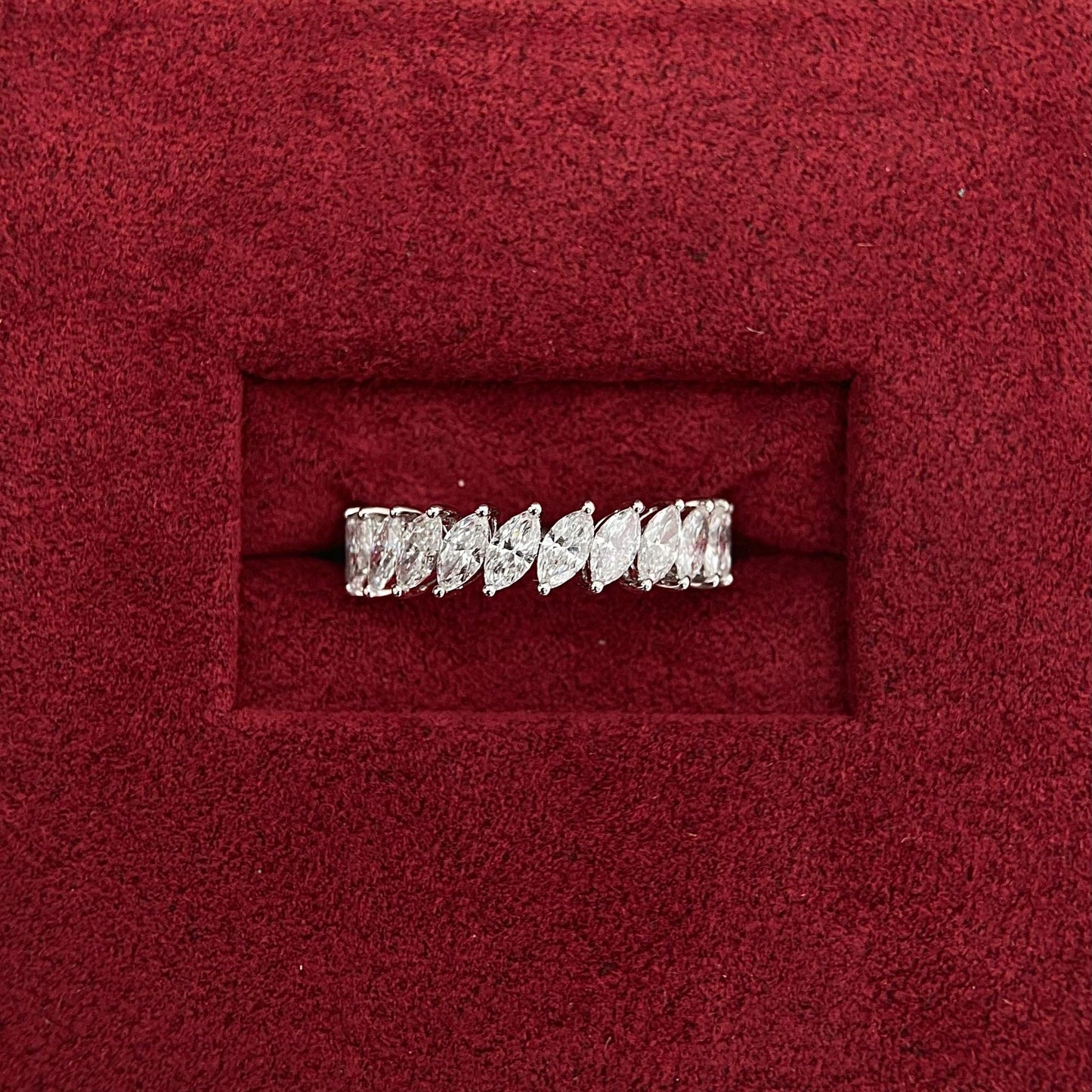 2.50 TCW Marquise Eternity Lab Grown Diamond Wedding Band