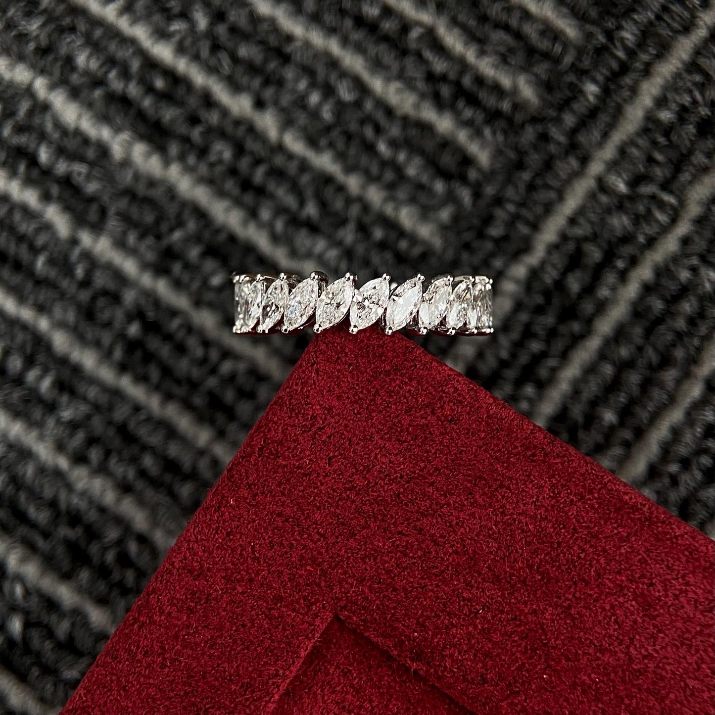 2.50 TCW Marquise Eternity Lab Grown Diamond Wedding Band