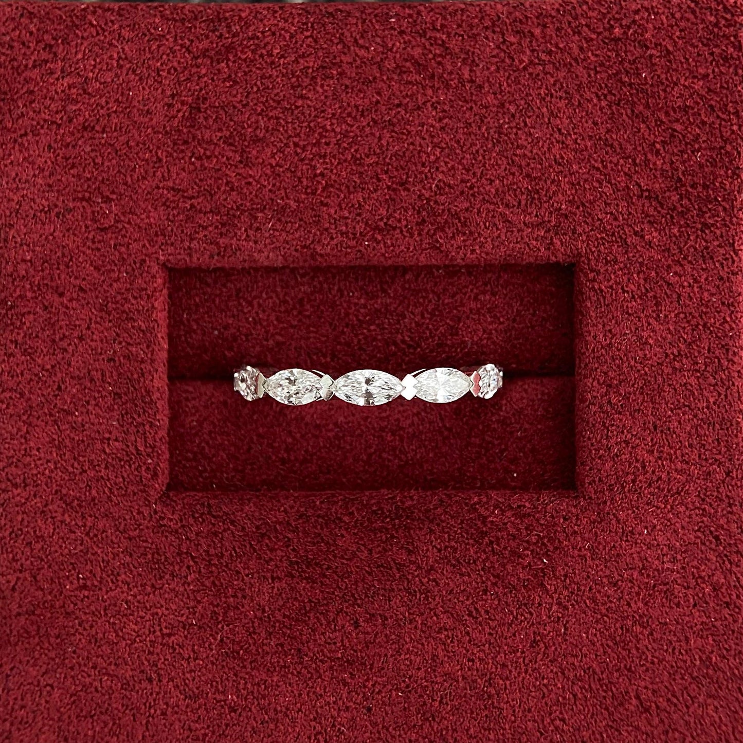 1.7 TCW Marquise Full Eternity Lab Grown Diamond Wedding Band