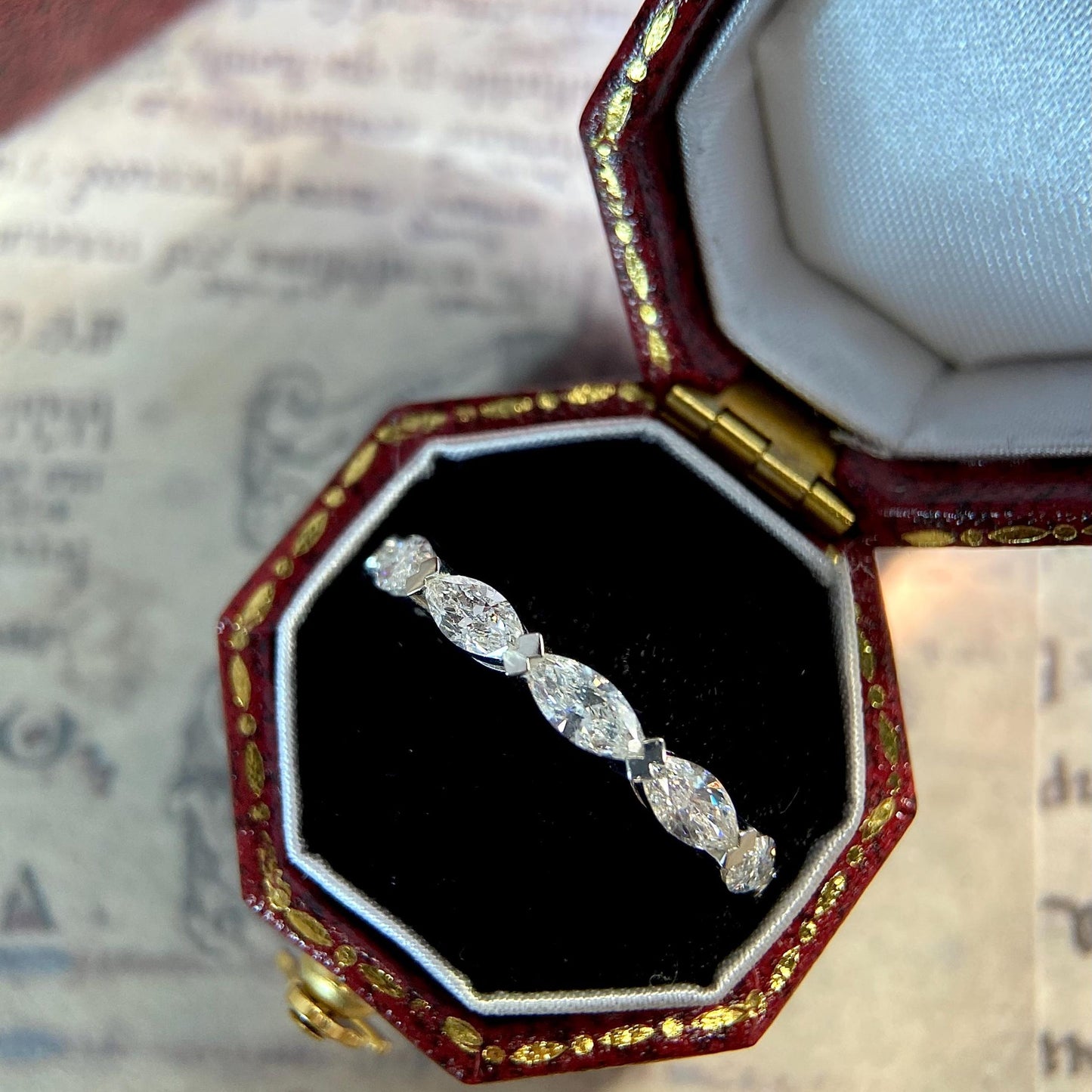 1.7 TCW Marquise Full Eternity Lab Grown Diamond Wedding Band