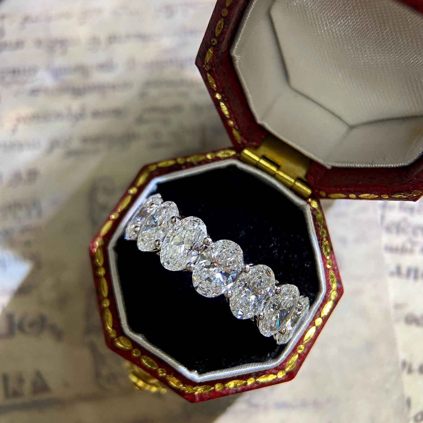 3.6 TCW Oval Eternity Lab Grown Diamond Wedding Band
