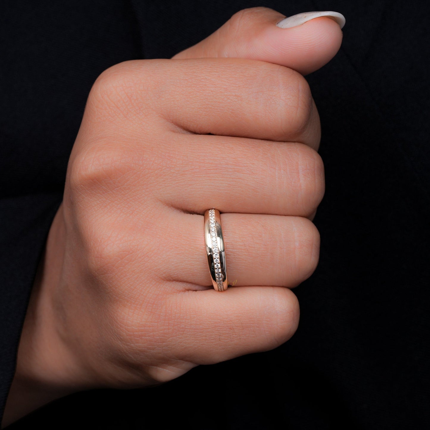 Eternity Band with 0.14 TCW Round Cut Moissanite