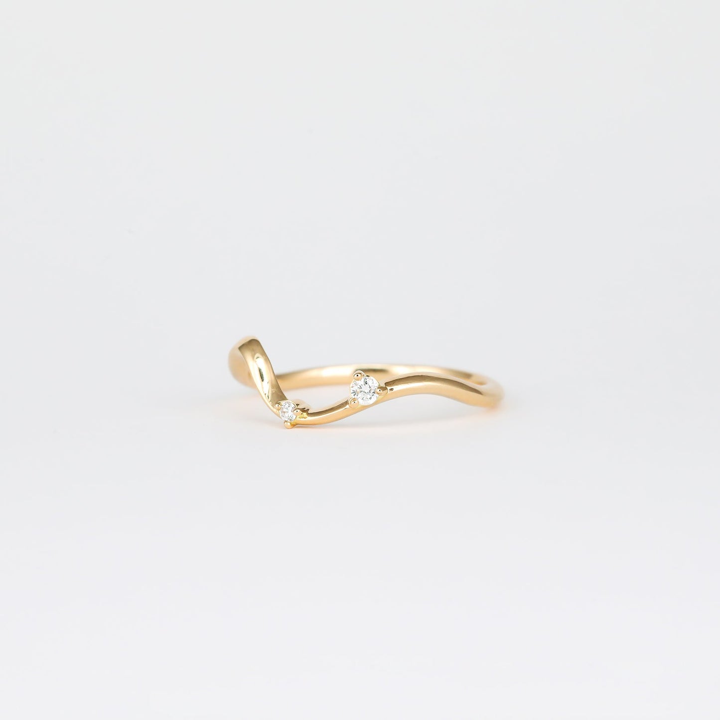 0.07 TCW Round Lab Grown Diamond Unique Wedding Band