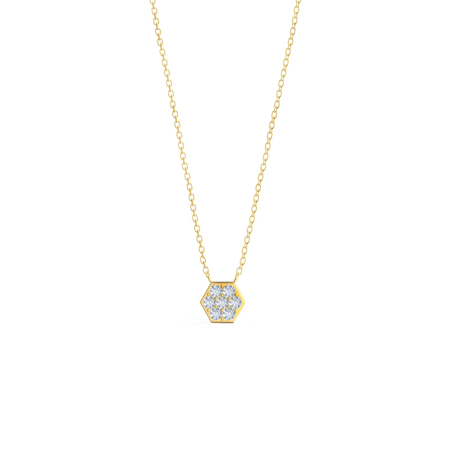 Minimalist Necklace with 0.21 TCW Round Cut Moissanite