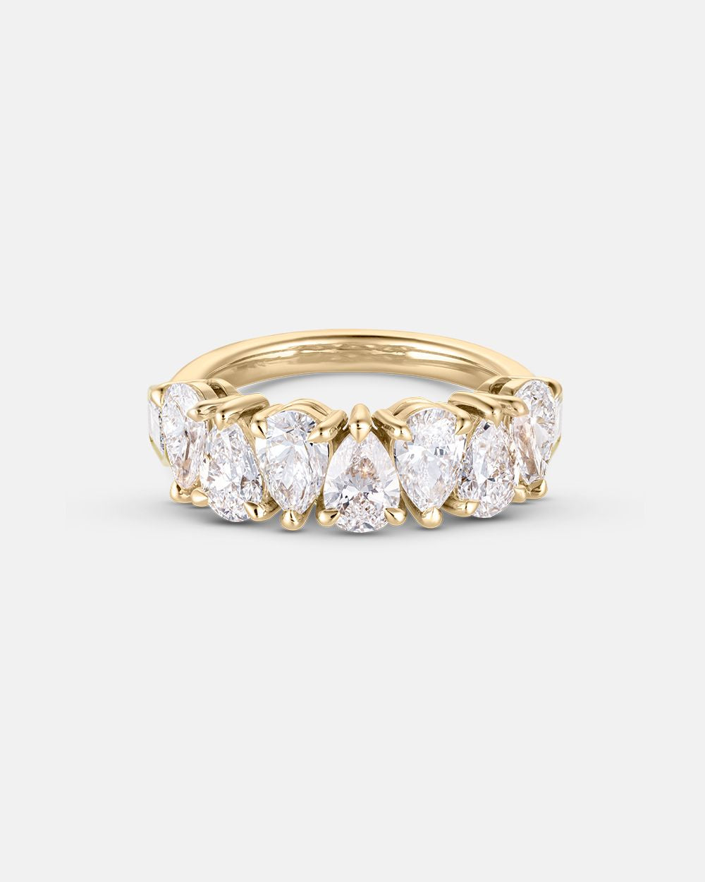 Rita- Pear Eternity Lab Grown Diamond Wedding Band