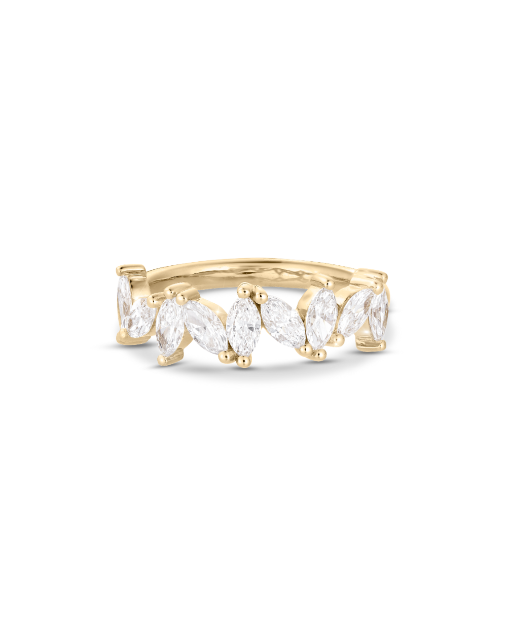 Greta- Marquise Cluster Lab Grown Diamond Wedding Band