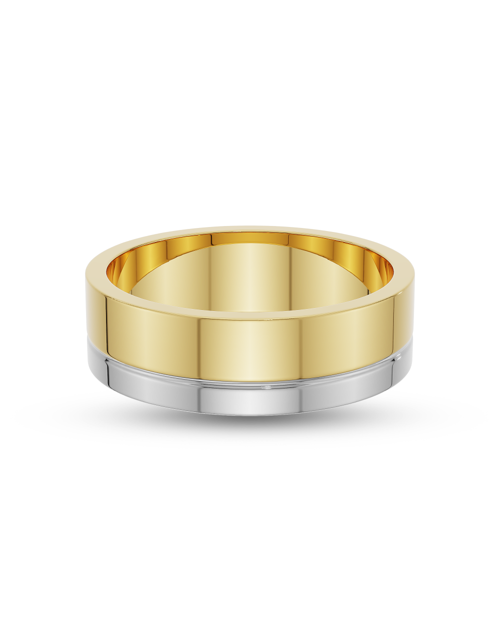 Cassian- Flat Profile Men's Wedding Band
