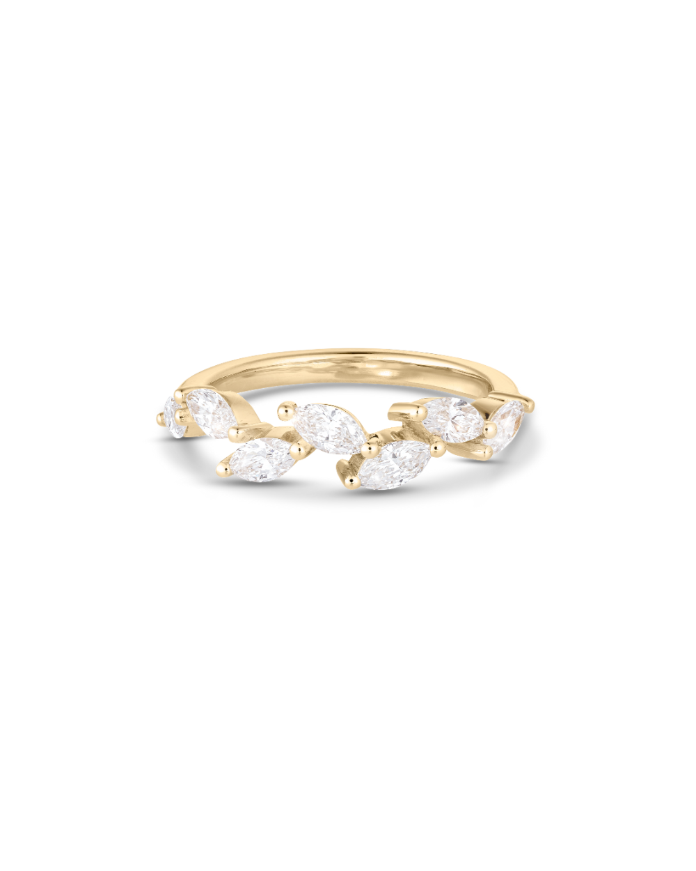 Della- Marquise Floral-Inspired Lab Grown Diamond Wedding Band
