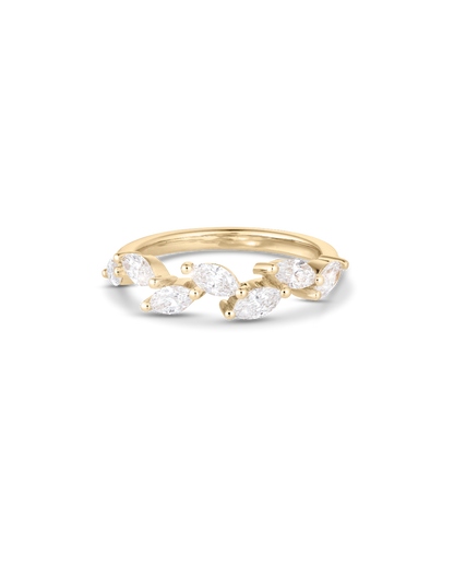 Della- Marquise Floral-Inspired Lab Grown Diamond Wedding Band