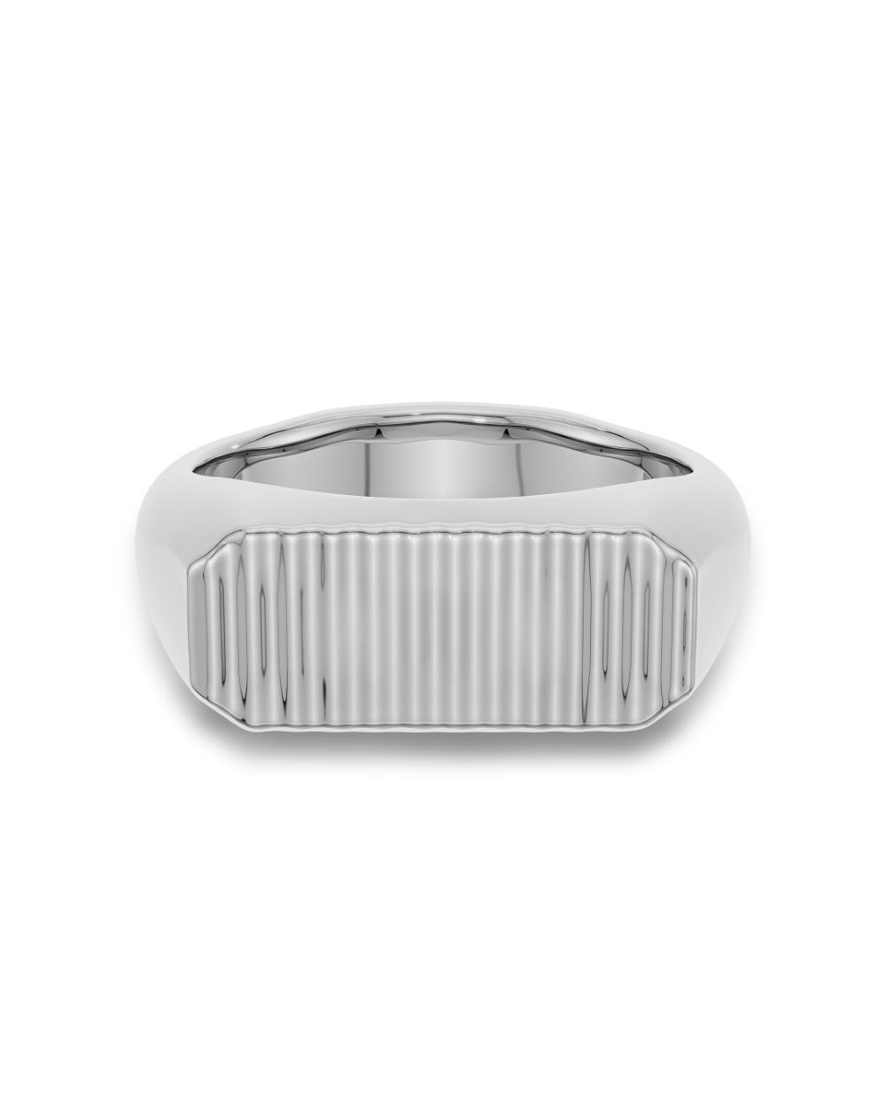 Barrett- Groove Signet Men's Wedding Band