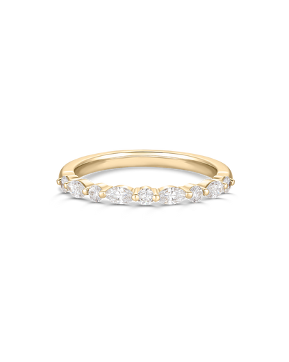 Petra- Marquise & Round Alternative Diamond Lab Grown Diamond Wedding Band