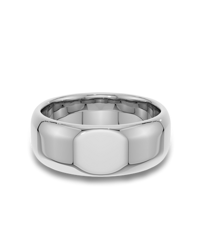 Soren- Soft Bevelled Edge Men's Wedding Band