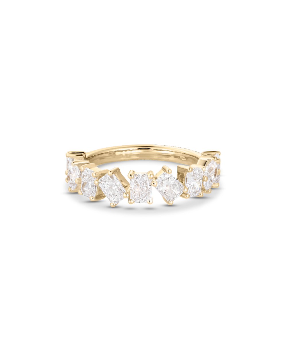 Isla- Radiant Cluster Lab Grown Diamond Wedding Band