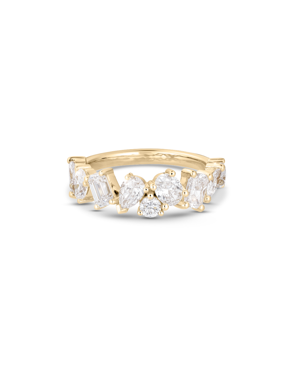 Opal- Multi Shape Lab Grown Diamond Wedding Band