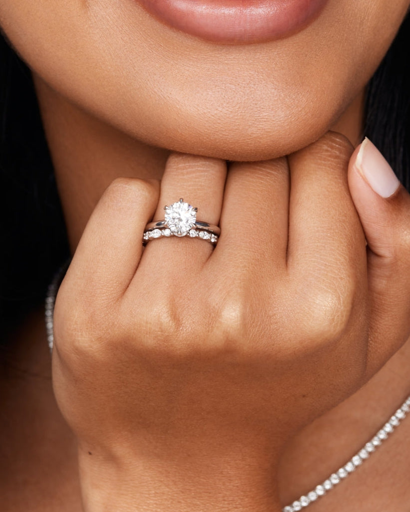 Alma- Marquise & Round Alternative Lab Grown Diamond Wedding Band
