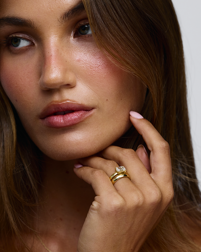 Rosa- Plain Dome Wedding Band