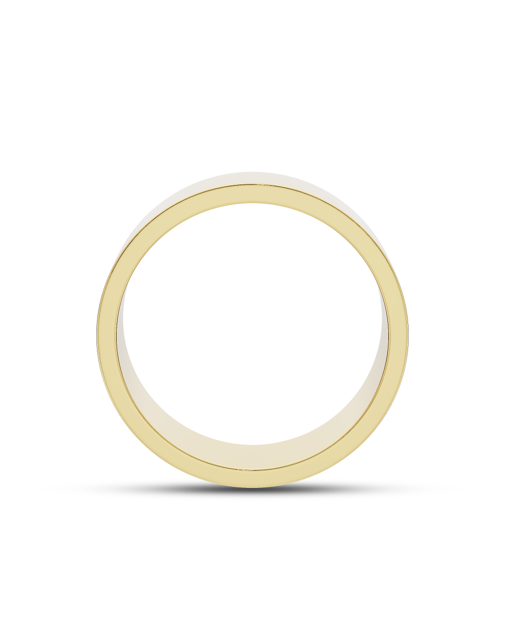 Evander- Flat Profile Plain Men's Wedding Band